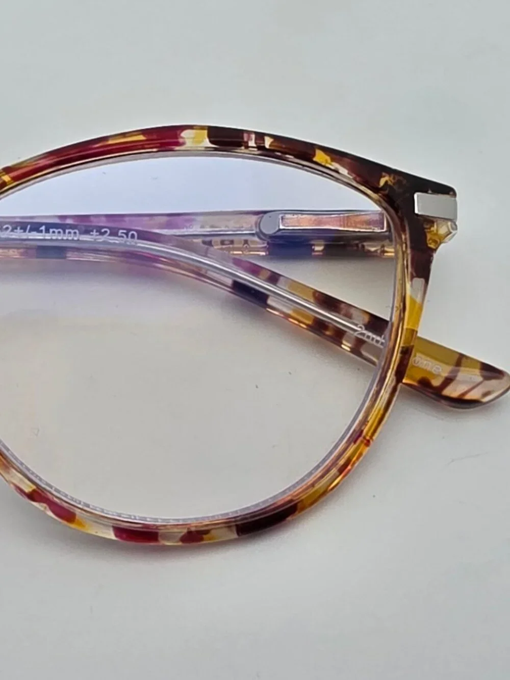 Prive Revaux Dynamic Duo Magenta Tortoise Frame +2.50 Cat Eye Reading Glasses
